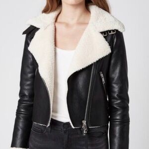 Blank NYC Faux Fur Leather Jacket